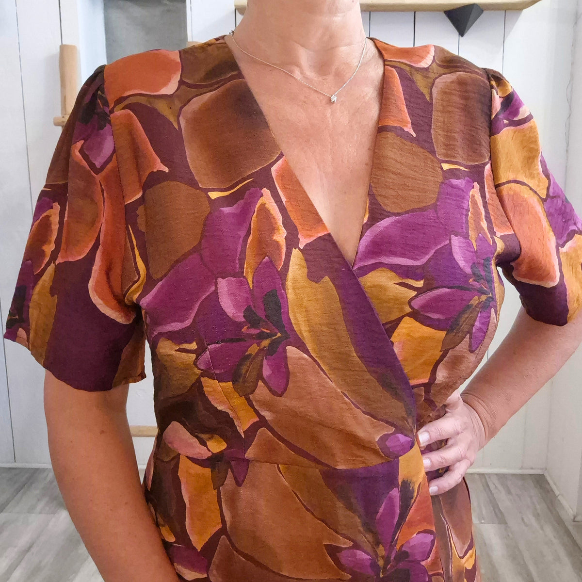 Robe manches courtes