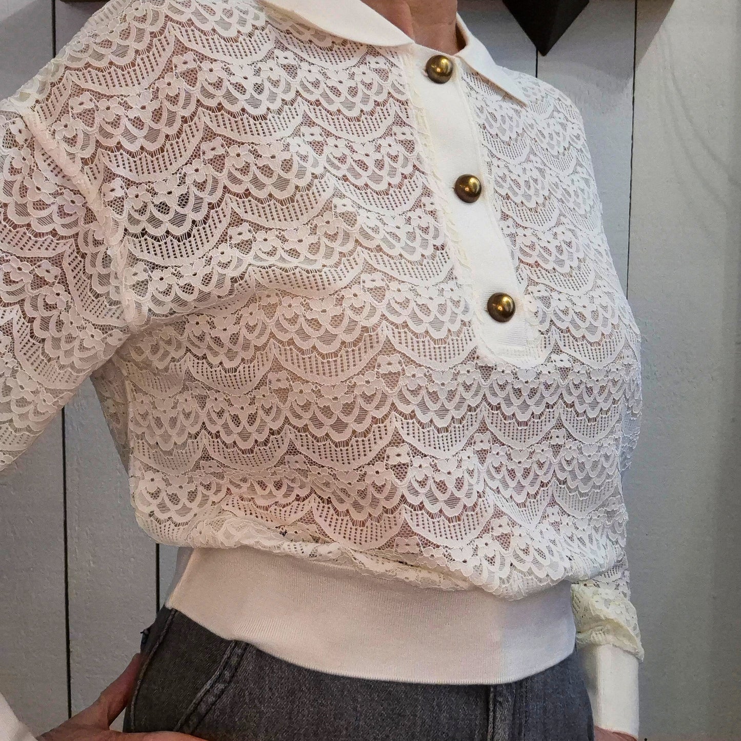 Blouse dentelle