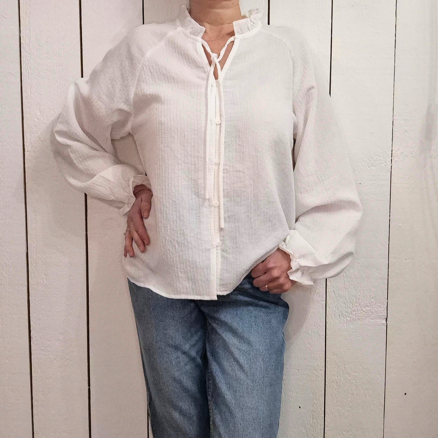 Blouse manches longues - 2 couleurs