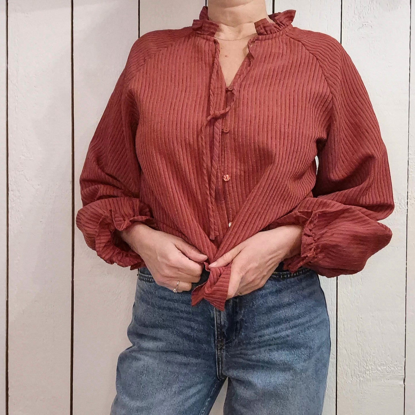 Blouse manches longues - 2 couleurs