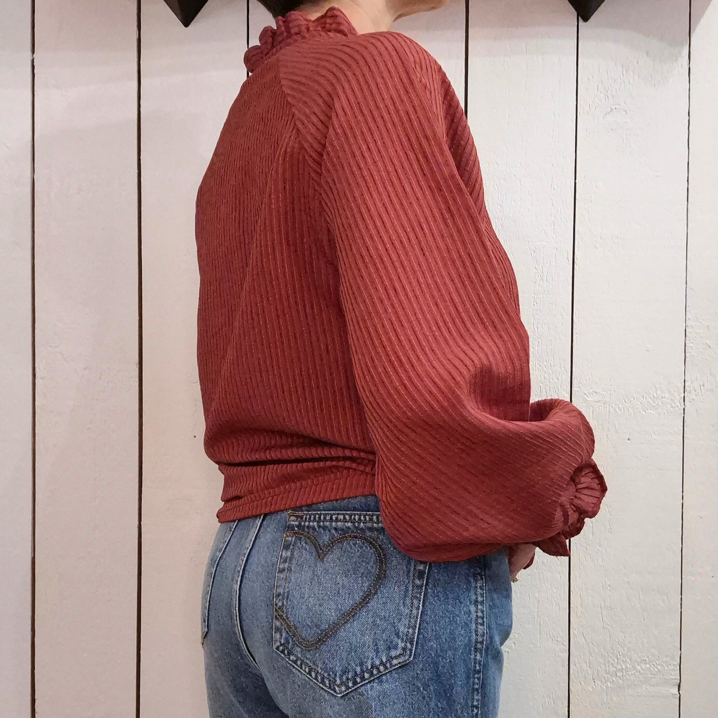 Blouse manches longues - 2 couleurs