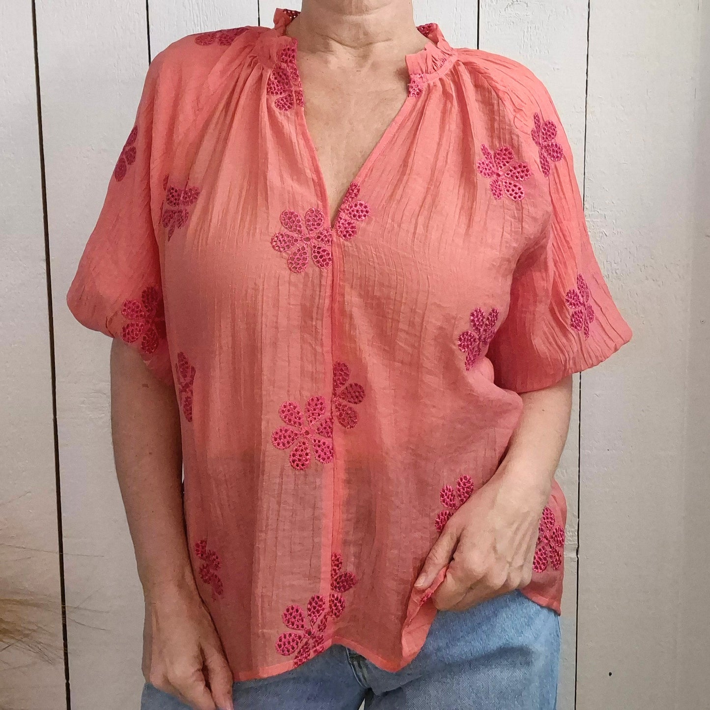 Blouse manches courtes