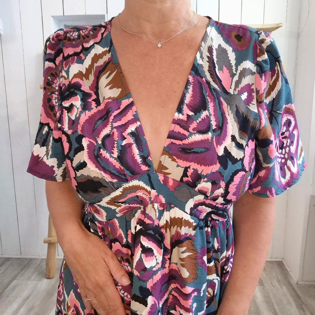 Robe manches courtes
