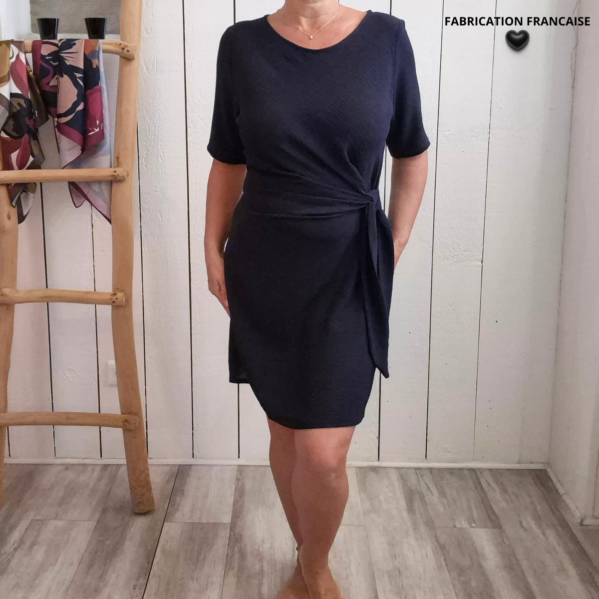 Robe manches courtes