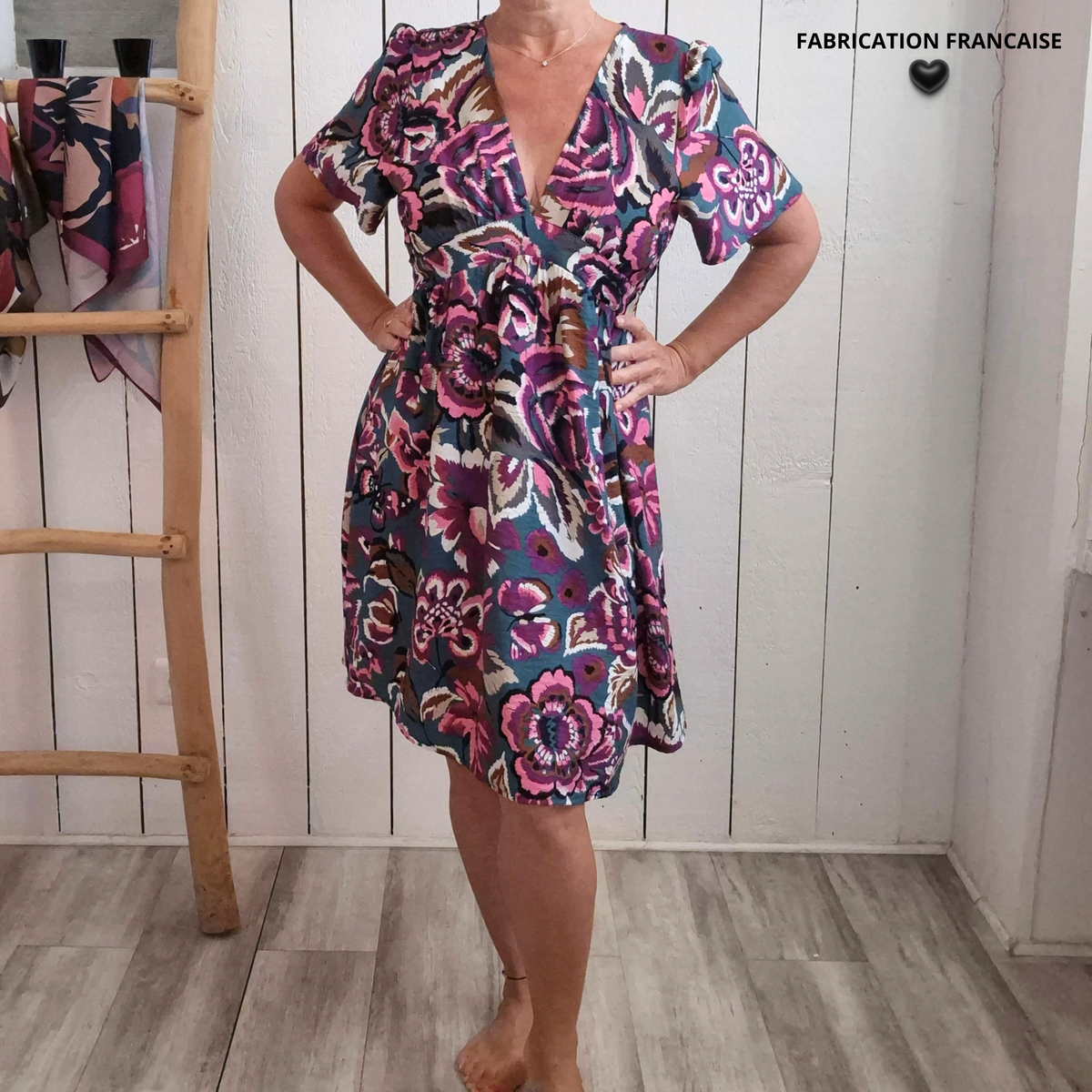 Robe manches courtes