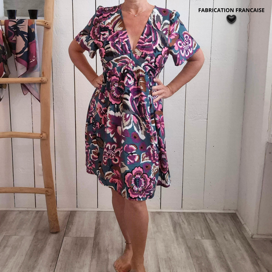 Robe manches courtes