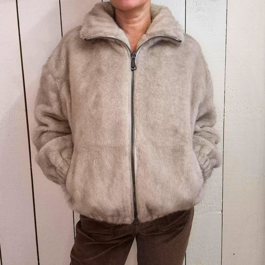 Blouson fausse fourrure