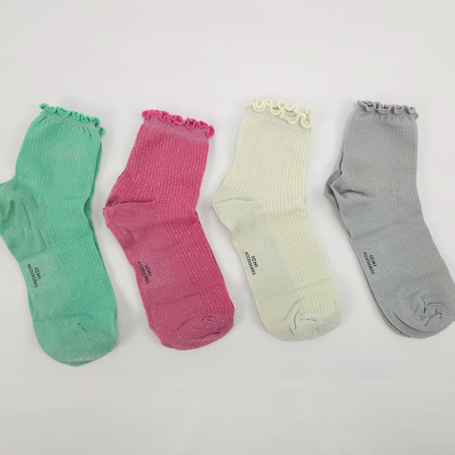 Pack 4 paires de chaussettes paillettes